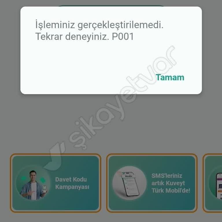 Kuveyt Türk Mobil Giriş Sorunu: P001 Hatası Ve Çözüm Arayışı