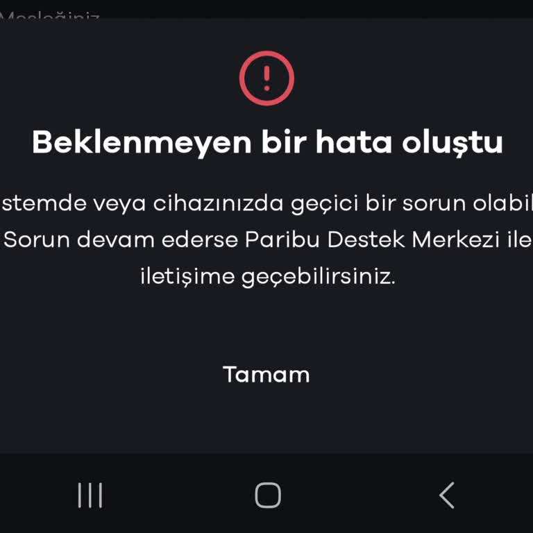 Kimlik Doğrulama Hatası Nedeniyle İşlem Yapamama Sorunu