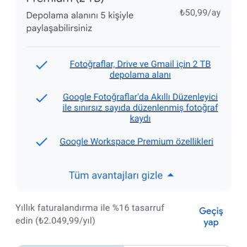 Google One Depolama Ücretindeki Ani Artış Hayal Kırıklığı Yarattı