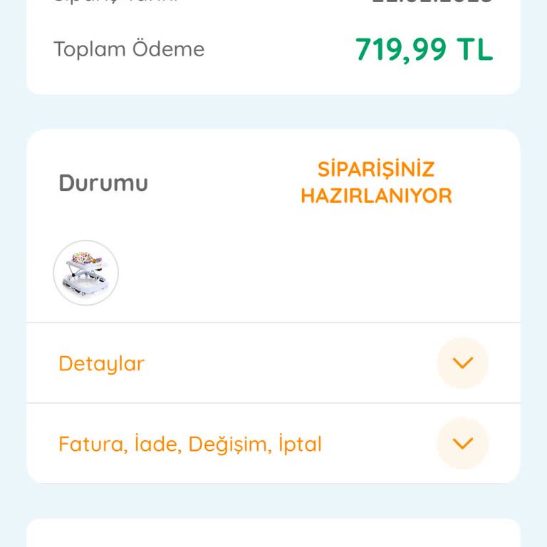 Ebebek'ten Geç Teslimat Ve İletişim Sorunu