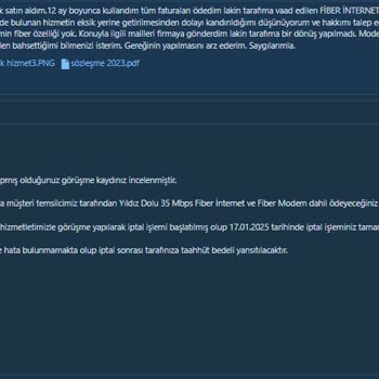 Digiturk İle Yaşanan Fatura Ve İptal Sorunları