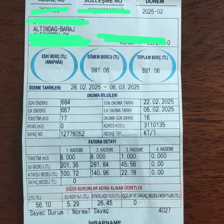 ASKİ Fatura Kademesi Karmaşası: Yanlış Hesaplama Mağduriyeti