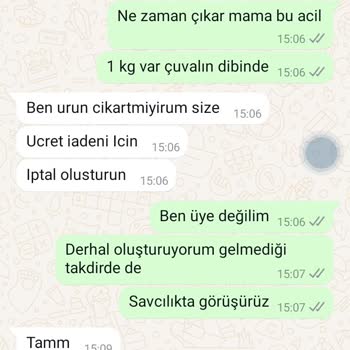 Zoompet'ten Sipariş Edilen Mama Teslim Edilmedi Ve İade Süreci Başlatılmadı