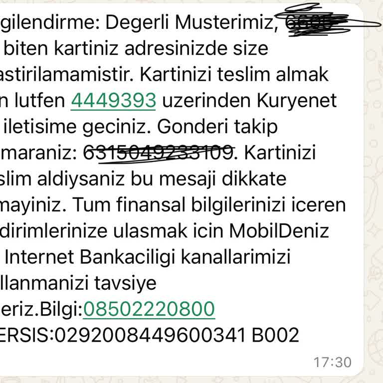 Kredi Kartı Teslimatında Gecikme Ve Yanlış Bilgilendirme