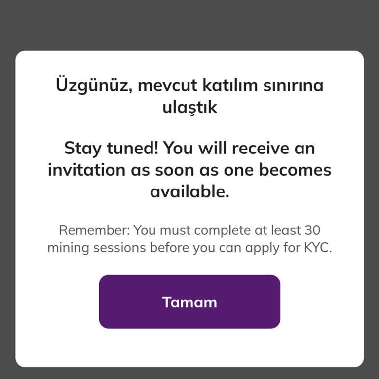 Pi Network KYC Sorunu: Hatalı İbare