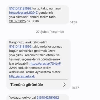 Aras Kargo'nun Keyfi Sipariş İptali