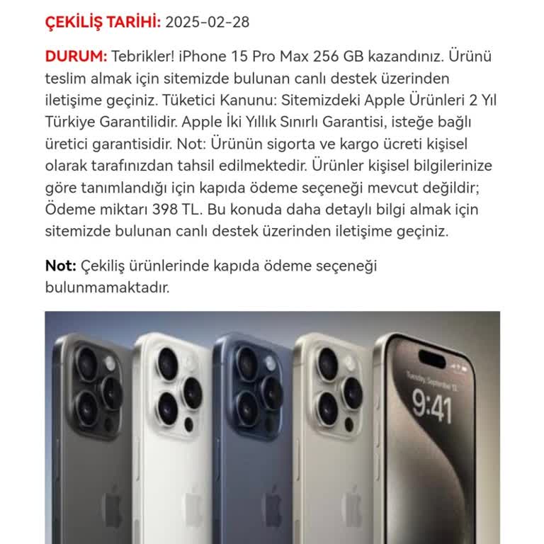 Yanıltıcı Çekilişle Gelen Beklenmedik Masraflar