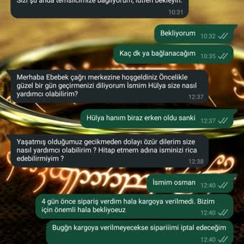 Ebebek'te Sürekli Geciken Kargo Ve İletişim Sorunları