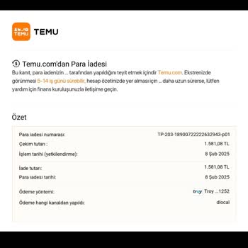Temu'da İade Sorunu: 20 Gün Geçti, Hala Sonuç Yok!