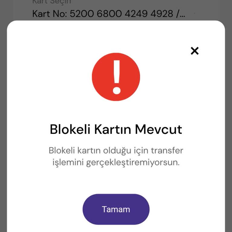 Tami Para Transferinde Bloke Sorunu ve Müşteri Hizmetleri Yetersizliği