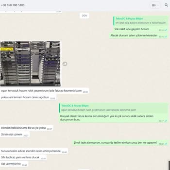 Ödeme Yapıldı, Server Teslim Edilmedi: İade Talebi