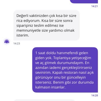 Getir Yemek Siparişi: Geciken Teslimat Ve İletişim Sorunları