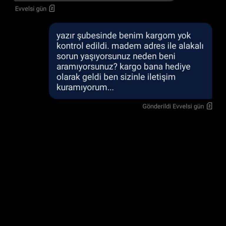 Aras Kargo Yazır Şubesi'nde Paket Dağıtım Sorunu Ve İlgisizlik