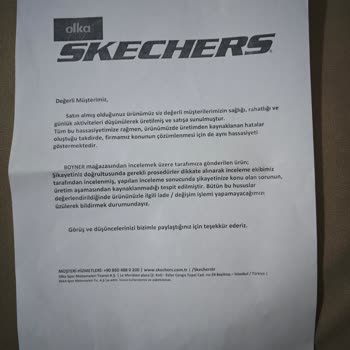 Skechers Ayakkabının Kalitesi Ve İade Sorunu