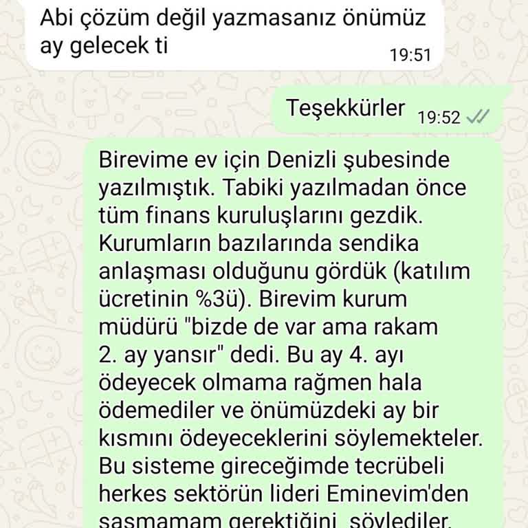 Birevim'de Söz Verilen Ödemeler Gecikiyor