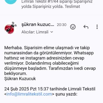 Gönderilmeyen Ürün Ve Ulaşılamayan Müşteri Hizmetleri