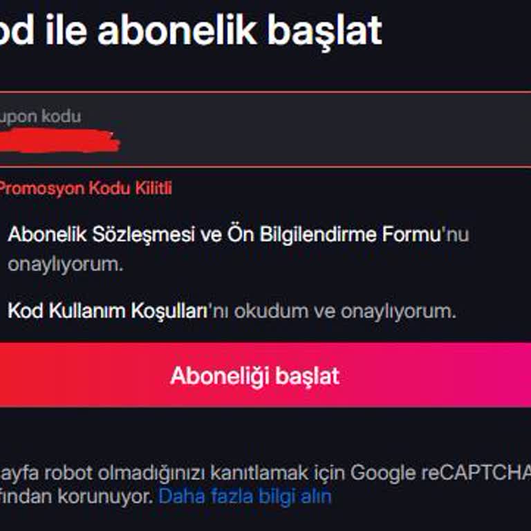 Promosyon Kodu Kilitli Hatası Çözülmüyor