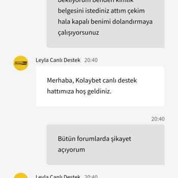 Kolaybet Bahis Sitesi Ödeme Sorunu Ve Müşteri Oyalama