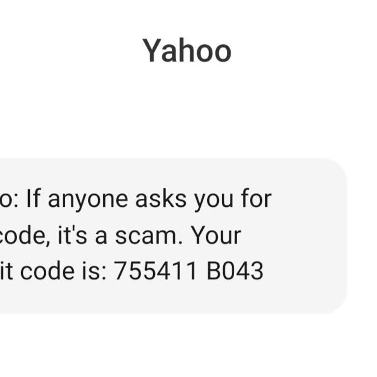 Yanlış Gönderilen Yahoo Doğrulama Kodu Sorunu