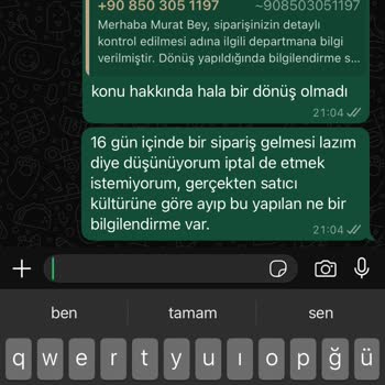 Sipariş Sonrası Hayal Kırıklığı Ve İletişim Sorunları