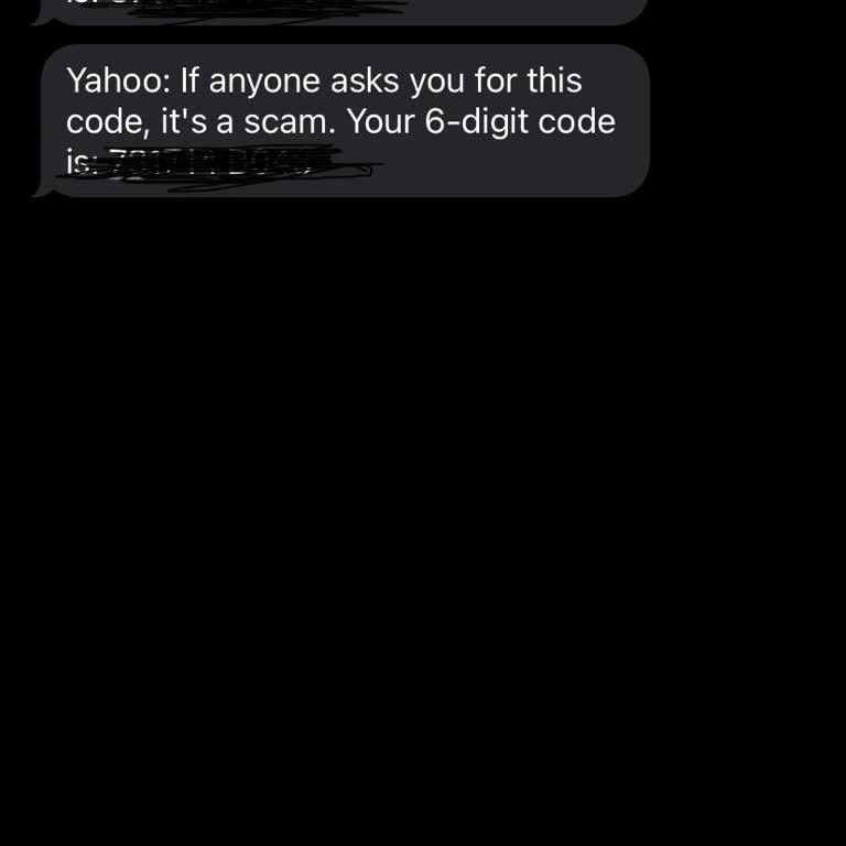 Yahoo'dan Hesap Olmadan Gelen SMS Doğrulama Kodu Sorunu