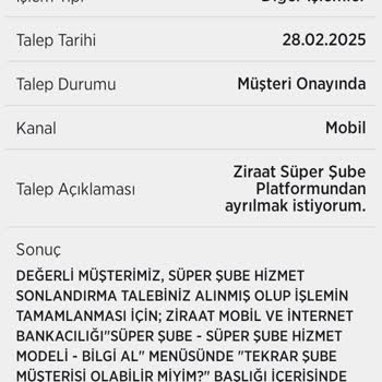 Süper Şube'den Çıkış Yapamıyorum