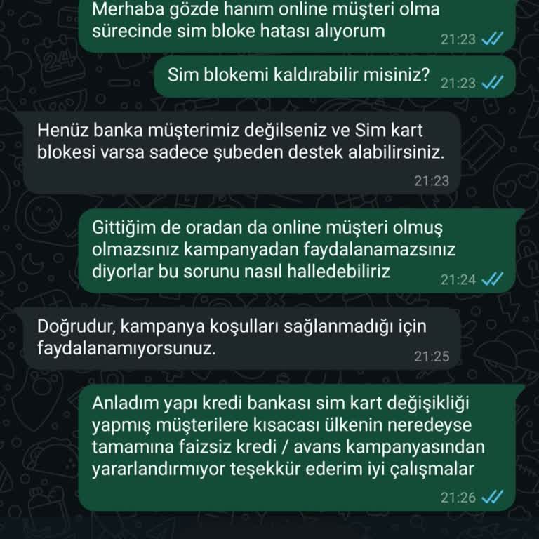 Yapı Kredi'nin Online Müşteri Olma Sürecindeki Engeller