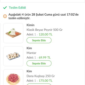 Trendyol Market'ten Gelen Et Paketi Hayal Kırıklığı Yarattı