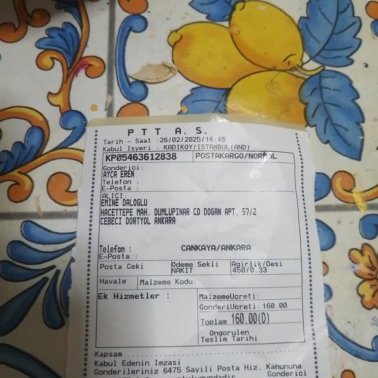 PTT Kargo'nun Özensiz Taşıma Nedeniyle Hayal Kırıklığı