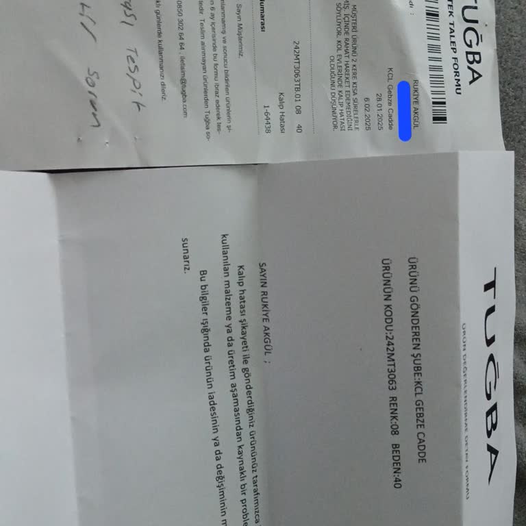 Hatalı Kaban İadesi Reddedildi: Fatura Da Verilmedi