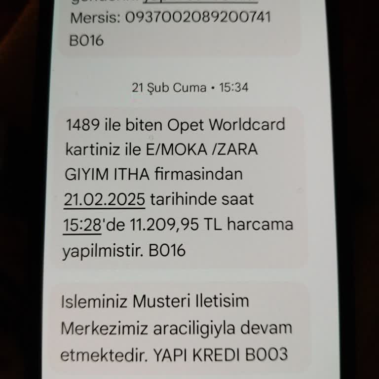 İzinsiz Harcama Şoku: Zara'dan Beklenmedik Kart Çekimi