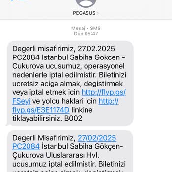 Uçuş İptali Nedeniyle Kaçırılan Fırsat