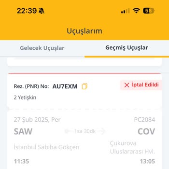 Uçuş İptali Nedeniyle Kaçırılan Fırsat