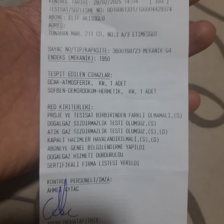 Doğalgaz Kesintisi Ve Yüksek Ücret Talebi Mağduriyeti