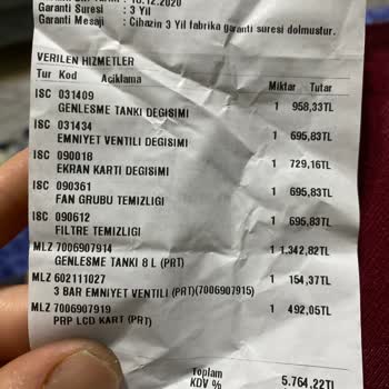 Kombi Servisinde Şok Edici Ücretlendirme