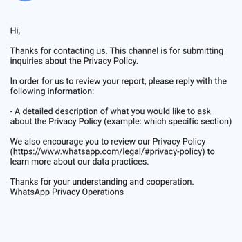 WhatsApp Hesabım İçin Acil Yardım Talebi