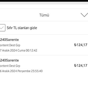 Faturama Yansıyan İçerik Servis Ücretleri