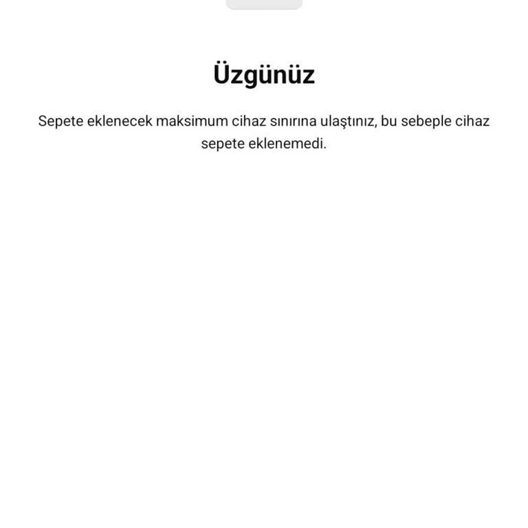 Vodafone Yanımda Uygulamasında Cihaz Alım Sorunu