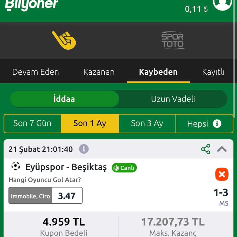 Yanlış Bahis Sonucu Nedeniyle Kupon Bedelinin İadesi Talebi