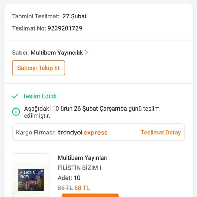 Teslim Edilmeyen Kitap Siparişi Sorunu