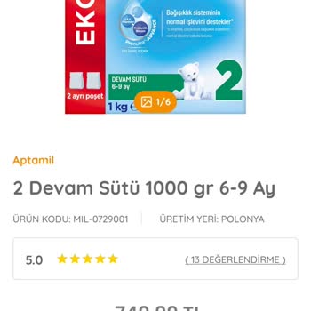 Aptamil Devam Sütü 2 Numara İle Yaşanan Çözülme Ve Koku Sorunu