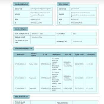 Karaca Züccaciye Kargo Teslimat Sorunları Ve PTT'nin Adres Yalanları