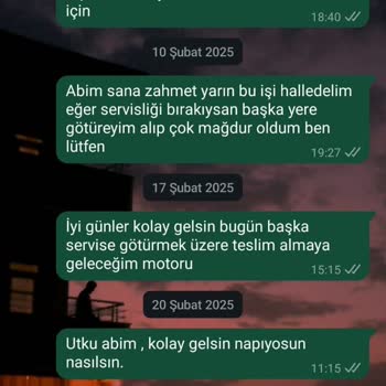 Mondial Motosikletim 5 Aydır Servisten Çıkamıyor