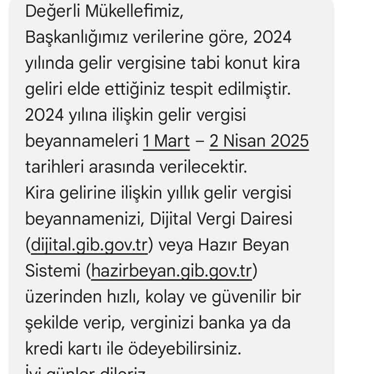 Hatalı Kira Geliri Mesajı: Ne Yapmalıyım?