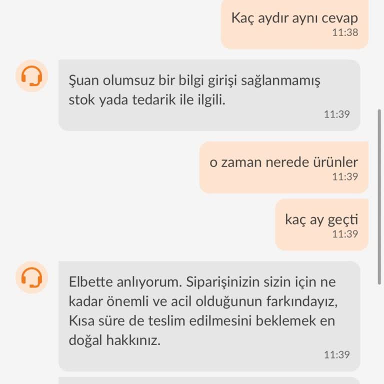 Trendyol'dan Aldığım Ürün Hala Kargoya Verilmedi Ve Müşteri Hizmetleri Yetersiz