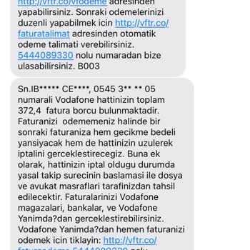 Yanlış Fatura Ve Güvenlik Endişesi: Vodafone'dan Gelen Beklenmedik Mesajlar