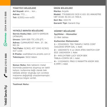 Arçelik Set Üstü Ocak Sorunları Ve Ek Garanti Hayal Kırıklığı