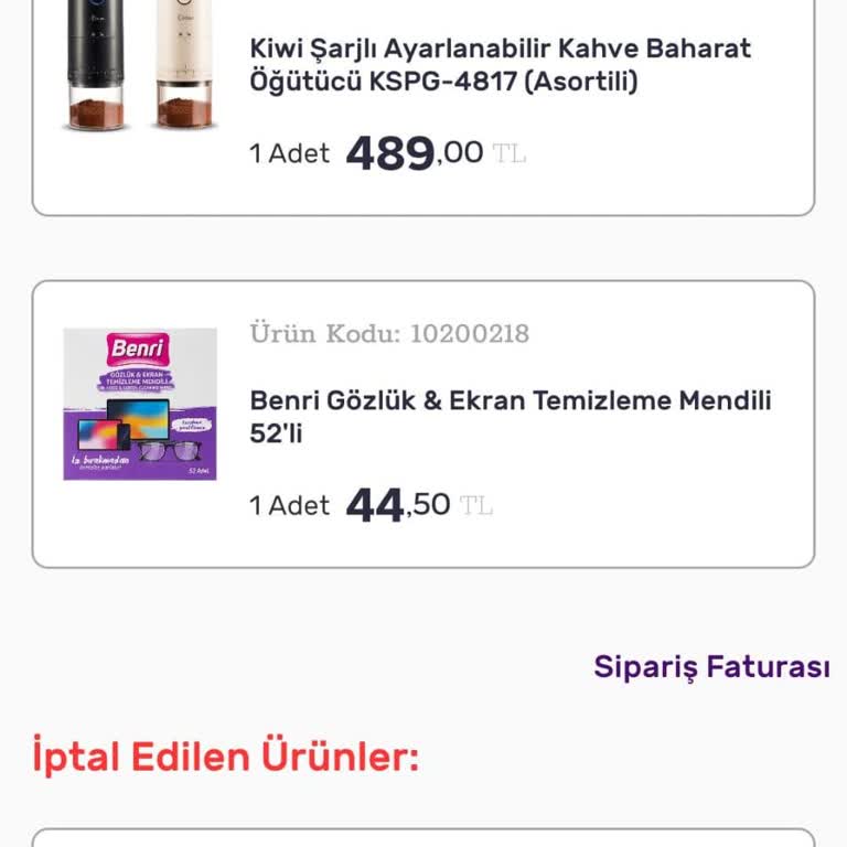 Gratis Online Siparişlerde Sürekli İptal Sorunu