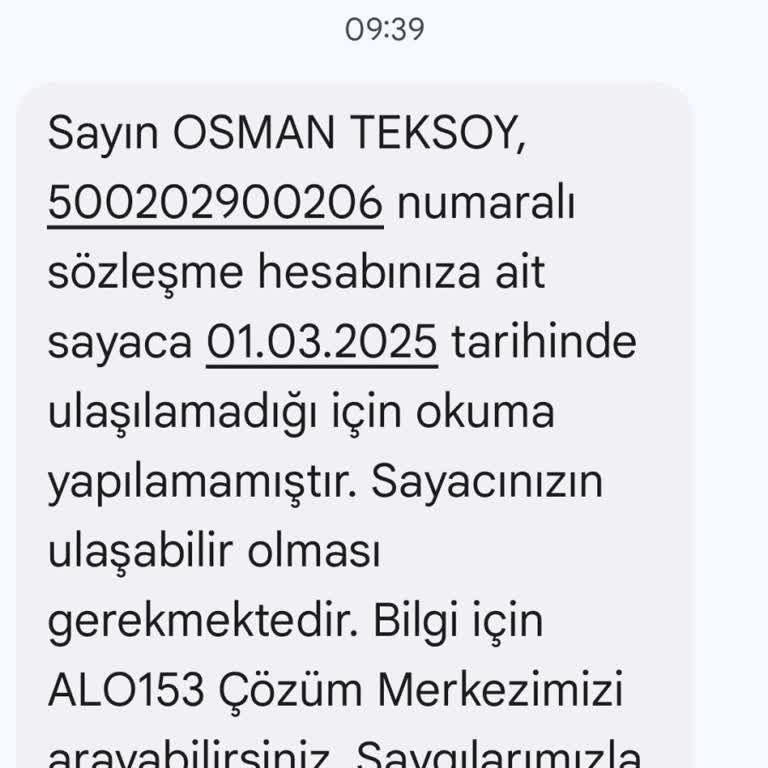 Sayaç Okuma Sorunları Ve Müşteri Memnuniyetsizliği