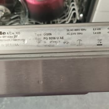 Miele Bulaşık Makinesi 593 Hata Kodu Sorunu